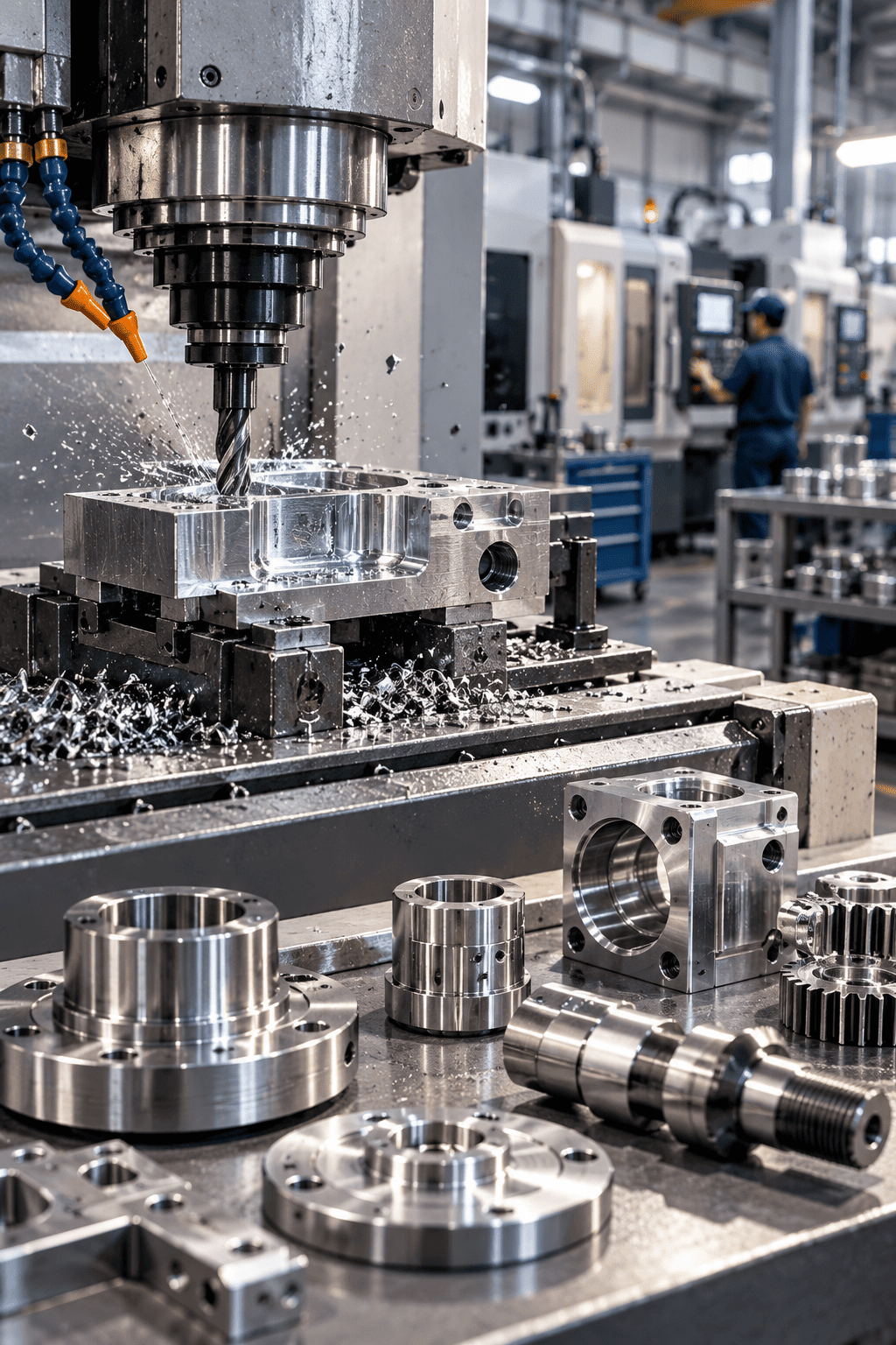 Gia Công CNC Chính Xác Trong Xưởng Máy